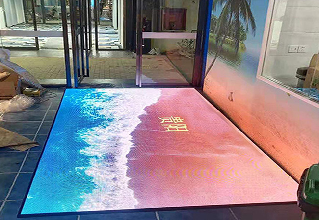 Guizhou Guiyang hot pot restaurant P3.91LED floor tile screen